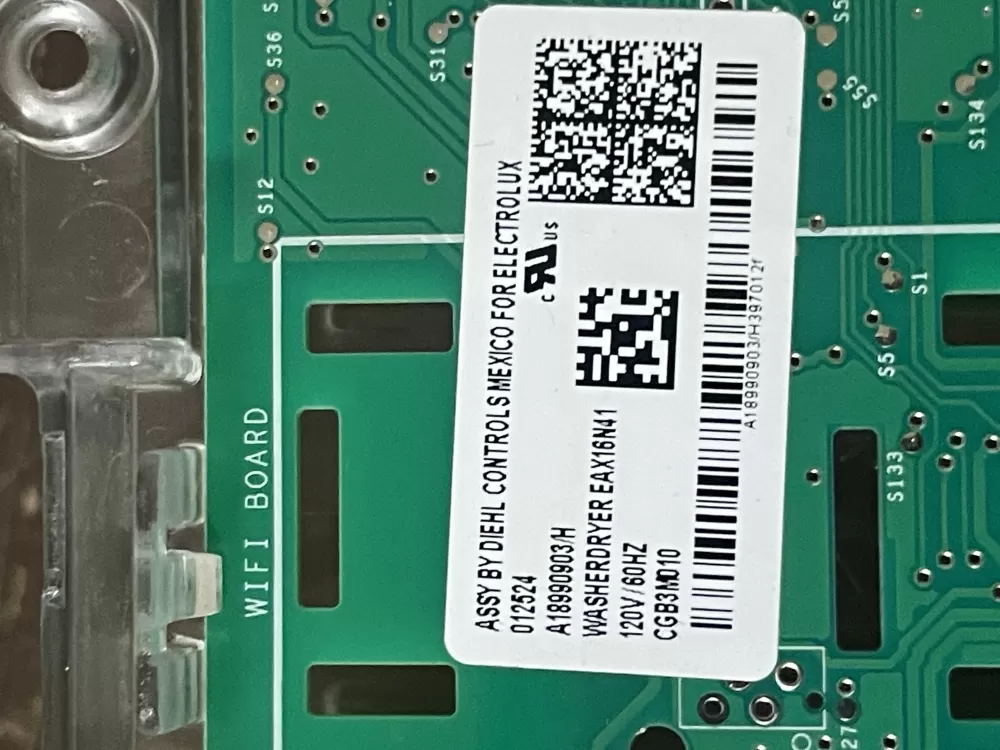 Electrolux A18990903 Dryer Control Board Pcb Assembly AZ82013 | Wm123