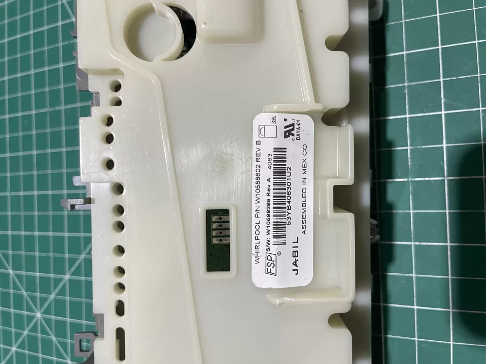 Whirlpool W10598286 Dishwasher Control Board AZ132791 | KM1537