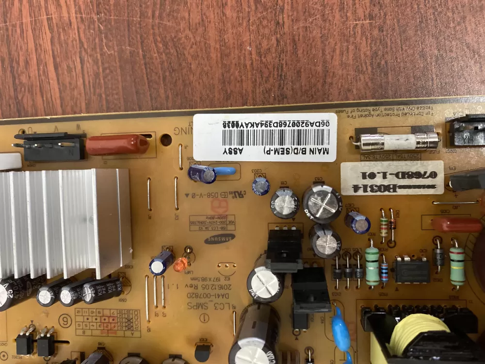 Samsung DA92-00768D Refrigerator Control Board Inverter