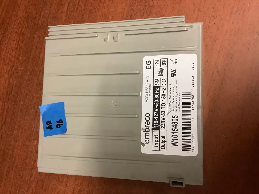 Whirlpool W10154805 Refrigerator Inverter Control Board AZ197429 | AR96