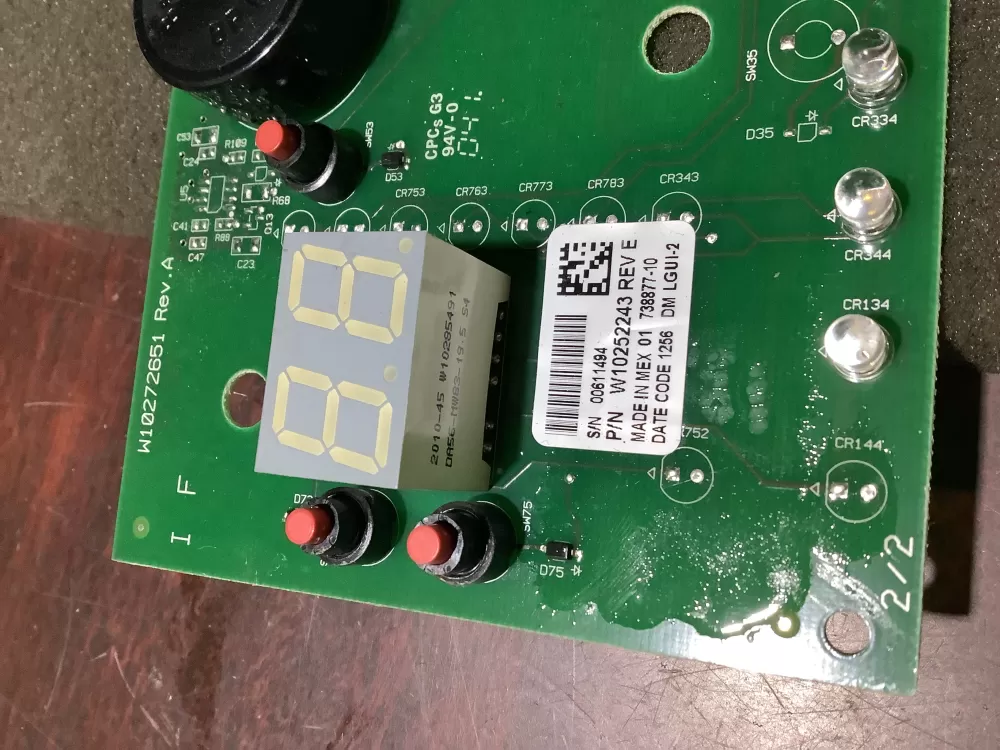 Whirlpool Maytag W10252243 Washer Control Board AZ124575 | NR2260