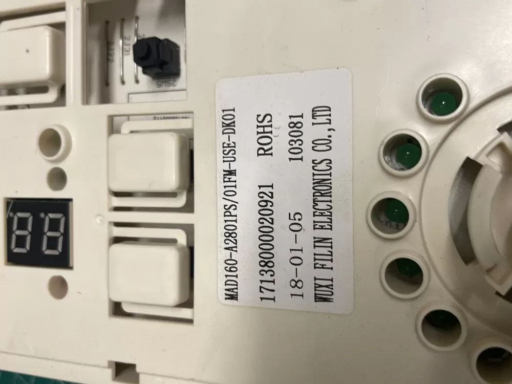 Frigidaire 17138000020921 Washer Control Board AZ212226 | Wmv936