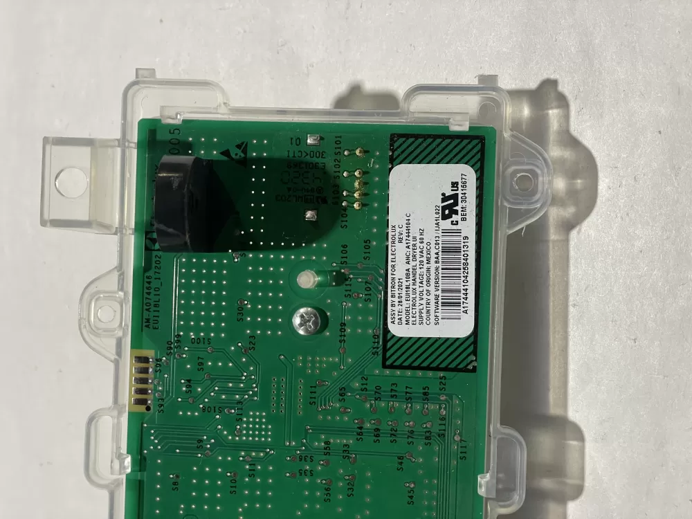 Electrolux A17444103C A17444104B Dryer Control Board Assembly AZ188210 | KM698