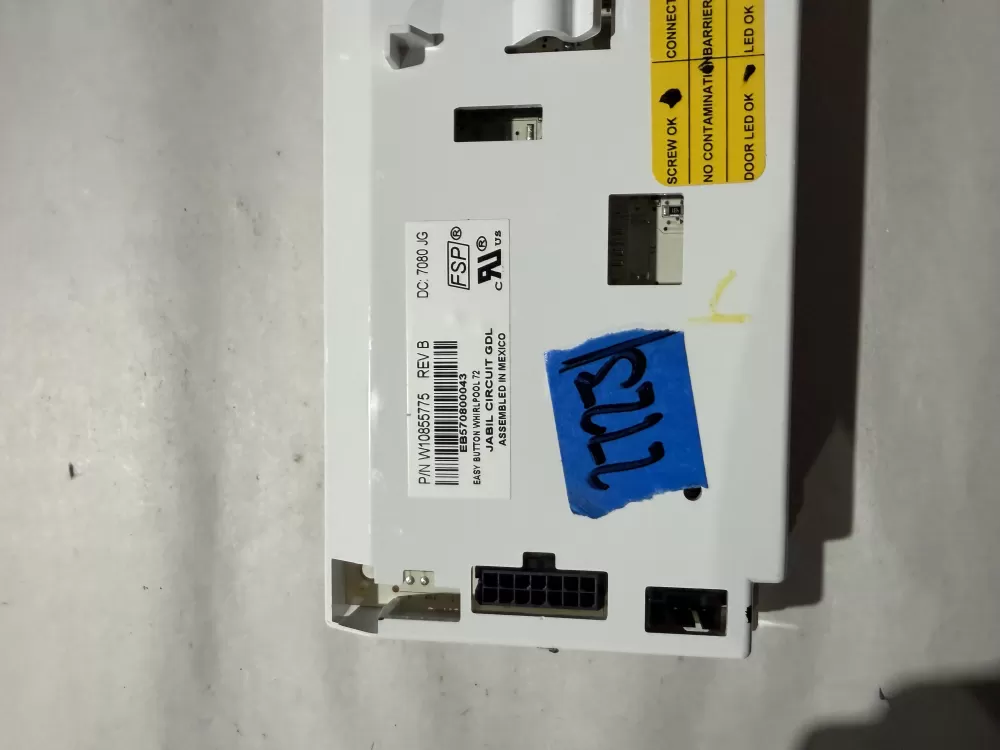 Whirlpool W10855775 Refrigerator Control Board AZ225601 | KM2723