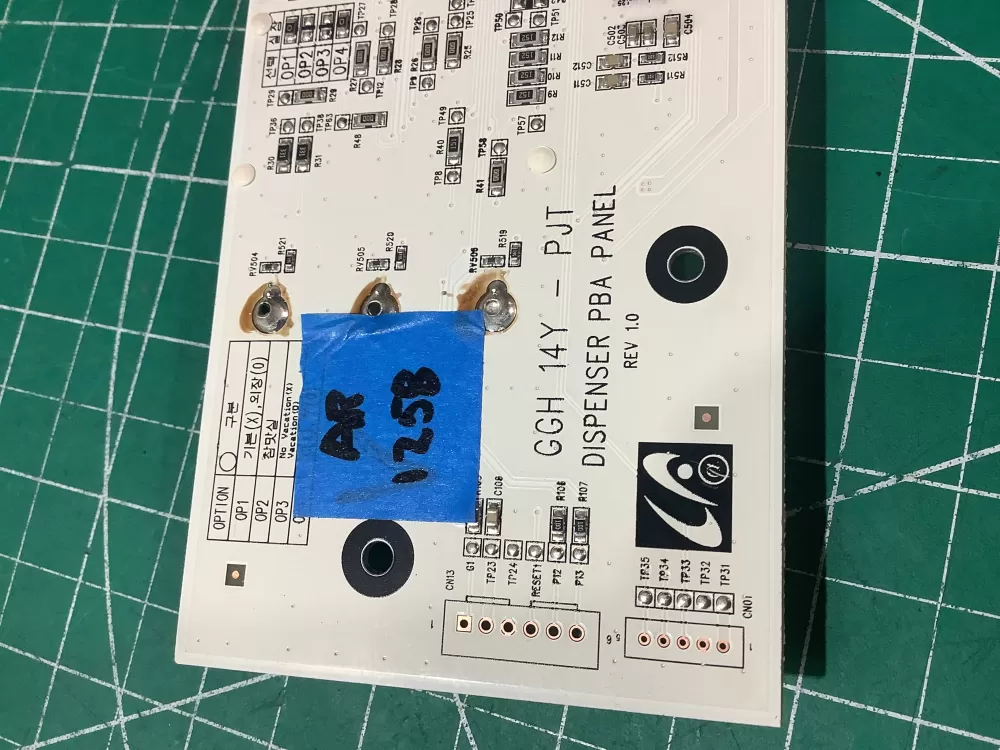 Samsung GGH 14Y - PJT DA97-11879K dispenser control board AZ190535 | AR1258