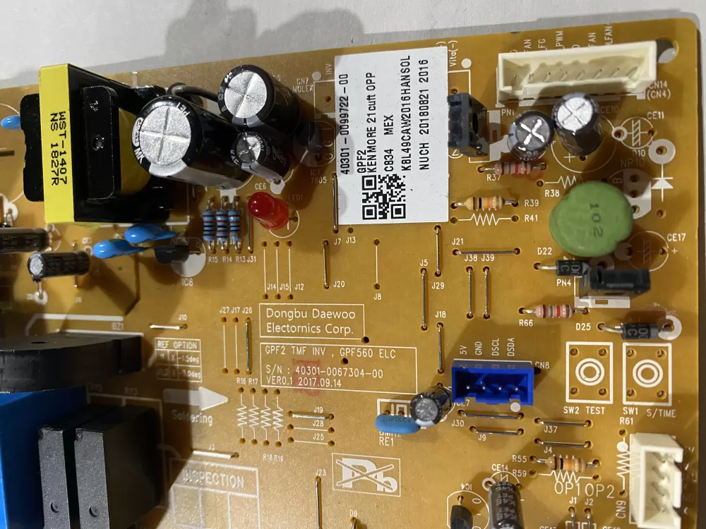 Kenmore 40301 0099722 00 Refrigerator Control Board Main AZ186655 | BK2745
