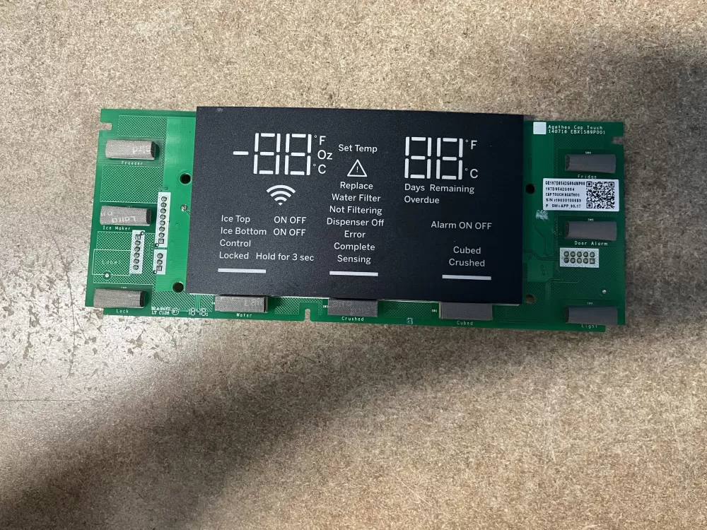 GE 197D8542G004 Refrigerator Control Board Dispenser