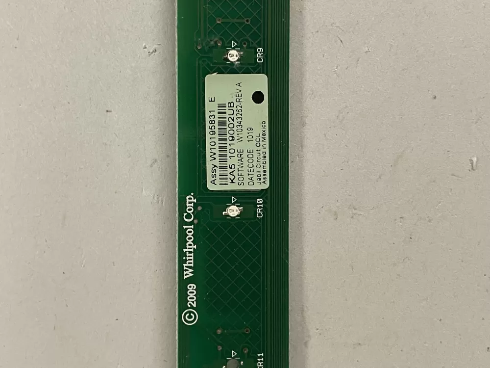 Whirlpool W10195831 Dishwasher Control Board AZ142924 | KMV397