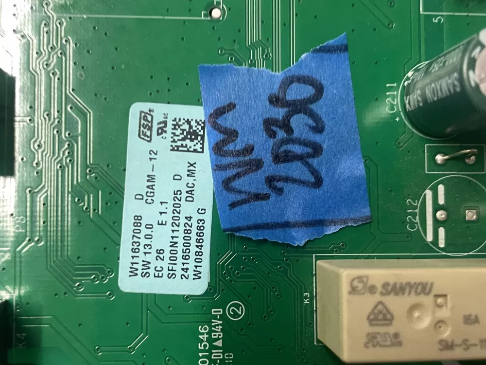 Whirlpool W11637088 W10813832 2416500824 Range Control Board AZ209671 | Wm2030