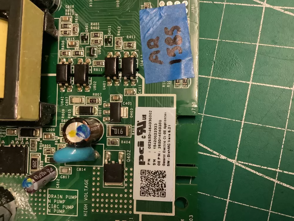 GE 265D1464G300 Diswasher Main Control Board AZ209485 | AR1585
