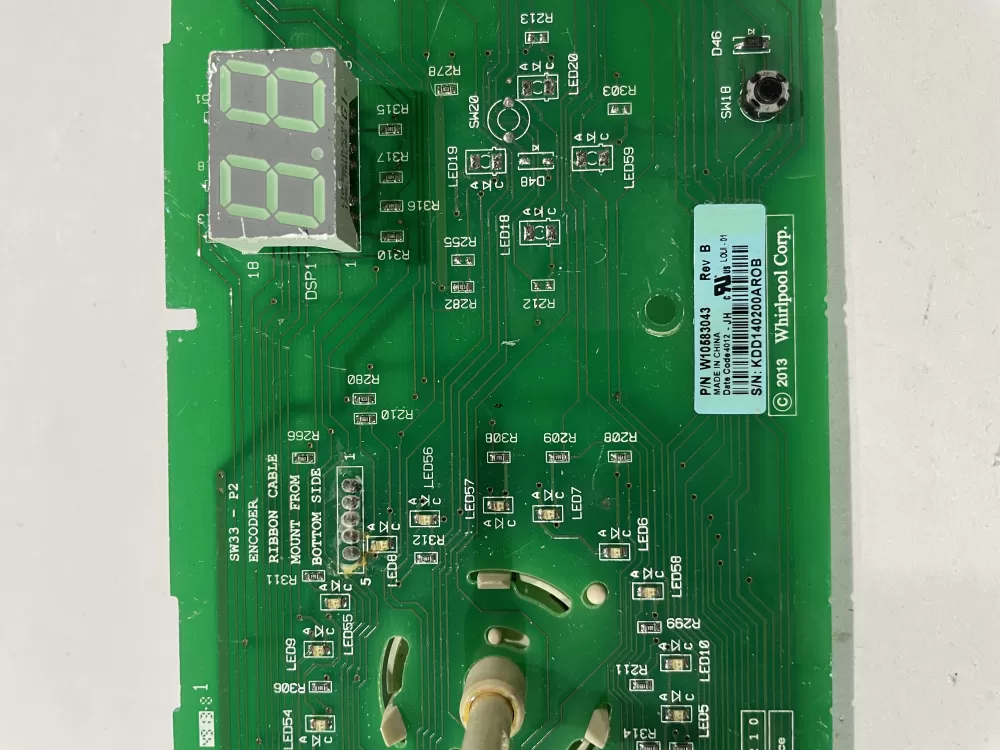 Whirlpool Kenmore W10583043 Washer Control Board Interface AZ173528 | KM478