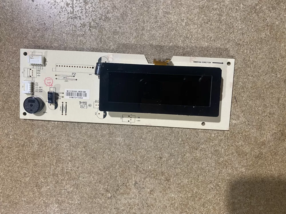 Whirlpool W11135605  W10909668 Display Control Board & Screen