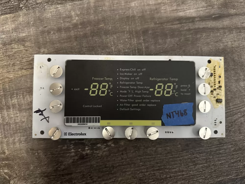 Electrolux 242209733 Refrigerator Display Control Board Spitfire AZ1556 | NT468