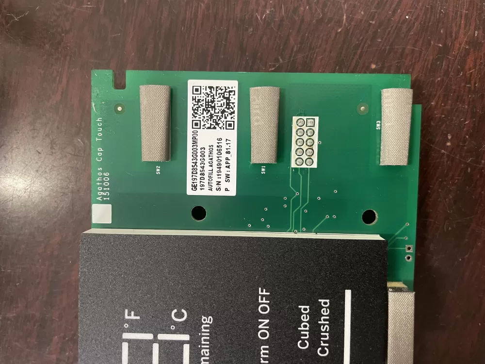 GE 197D8543G003 Wr55x30487 Refrigerator Control Board AZ48650 | KM1219