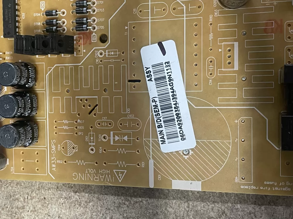 Samsung DA92 00384J DA9200384J Refrigerator Control Board AZ22973 | KM1647