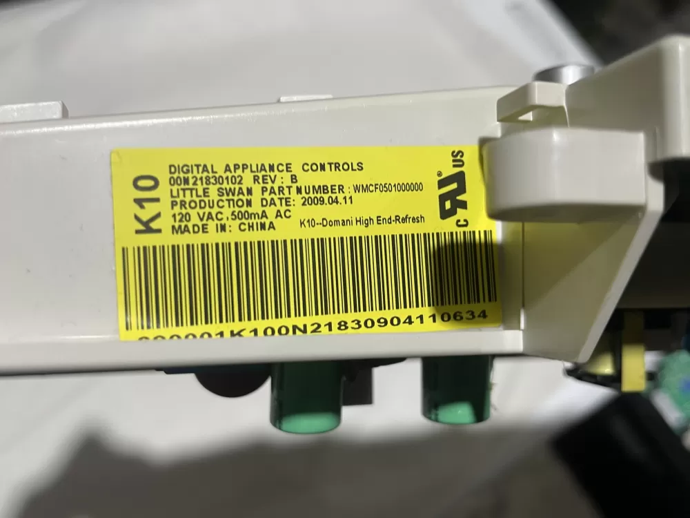 GE WH12X10355 00N21830102 WMCK0501000000 Washer Control Board AZ139828 | Wmv97