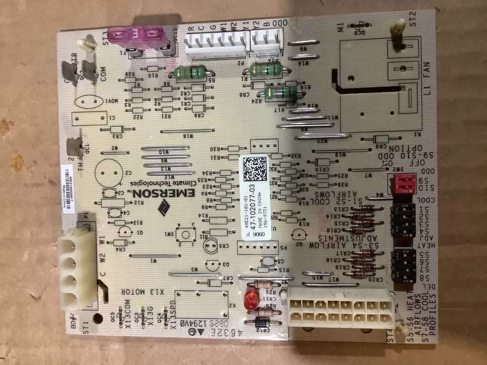 Rheem Emerson 47 102077 03 48e21 101 01  Control Board AZ104802 | AR1850