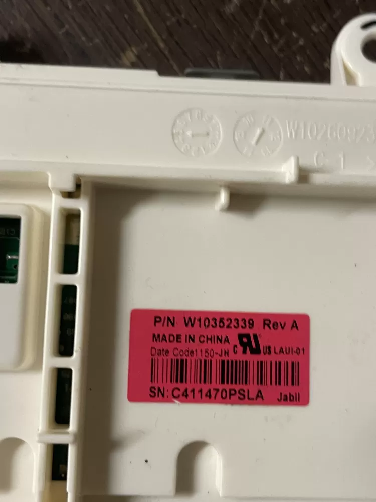 Whirlpool W10352339 Washer Control AZ39182 | Wm480