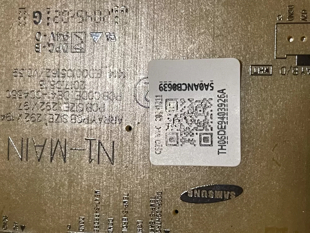 Samsung DE94-03926A Range Oven Control Board AZ28805 | WMV219