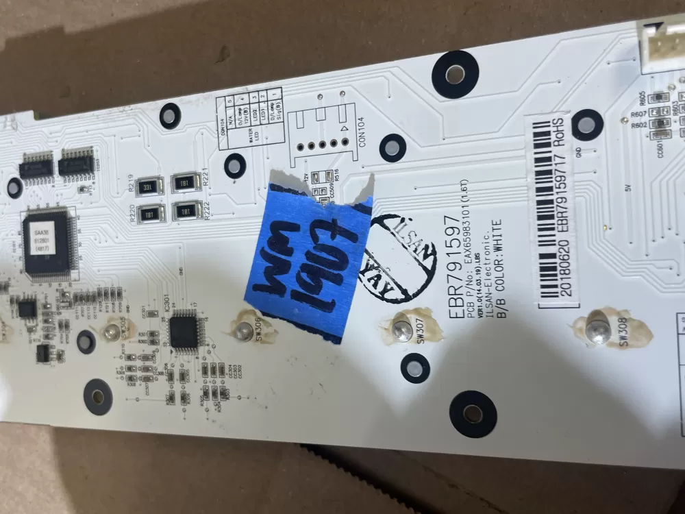 LG EBR79159717 Refrigerator Control Board Dispenser AZ96192 | Wm1907