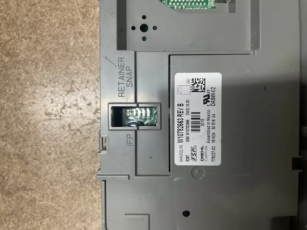 Whirlpool Kenmore W10746418 W10782663 Dishwasher Control Board AZ13203 | KM952