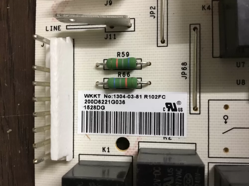GE EBX1110P002 200D6221G036 Refrigerator Control Board AZ14937 | NR13