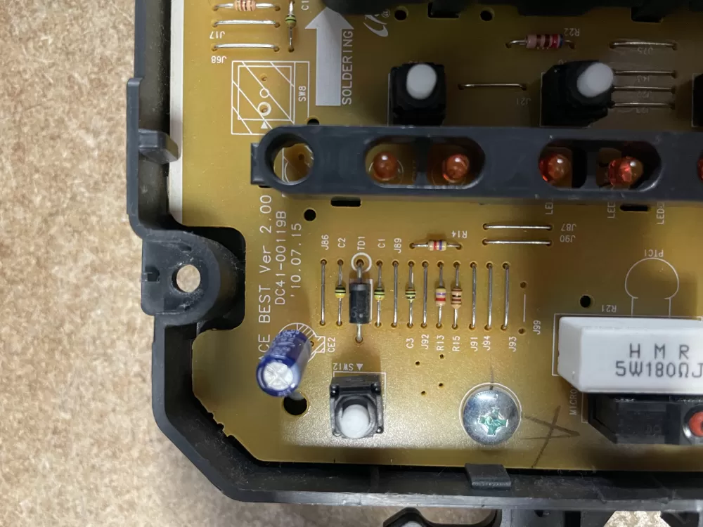 Samsung DC41 00119B Dryer Control Board AZ24323 | KMV200