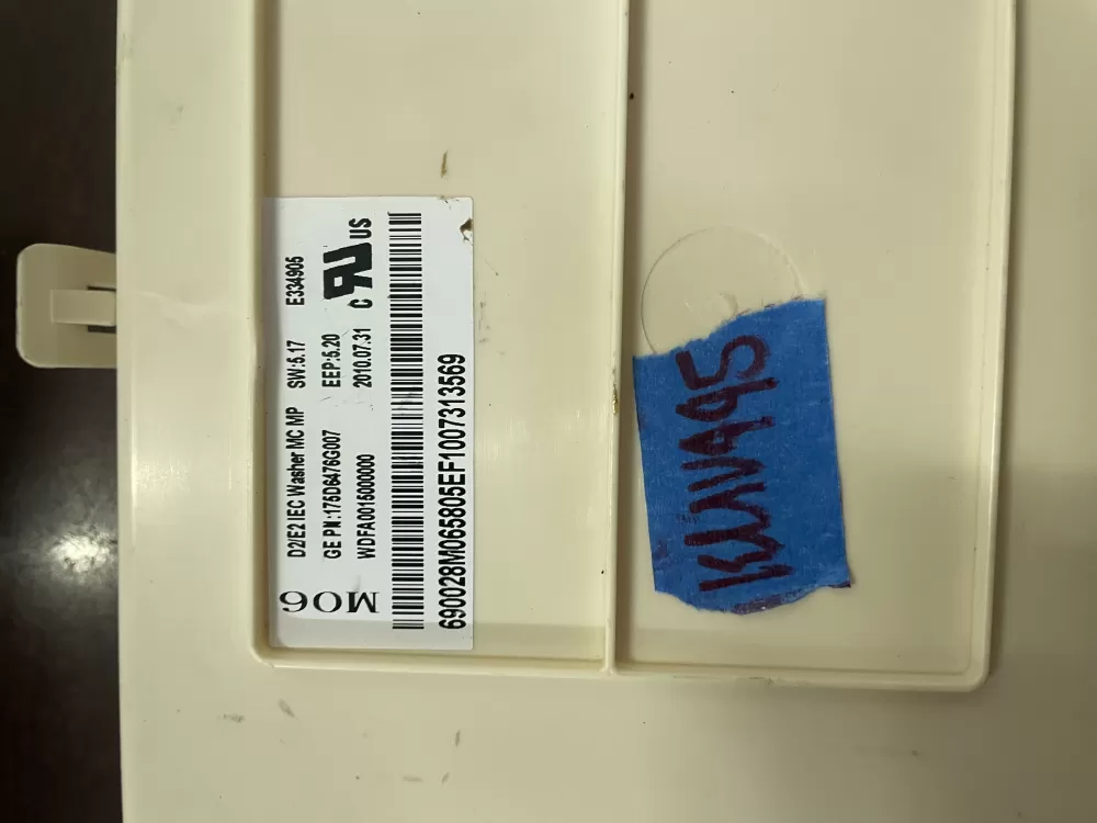 GE 175D6476G007 WH12X10483 AP4981001 Washer Control Board AZ47405 | KMV445