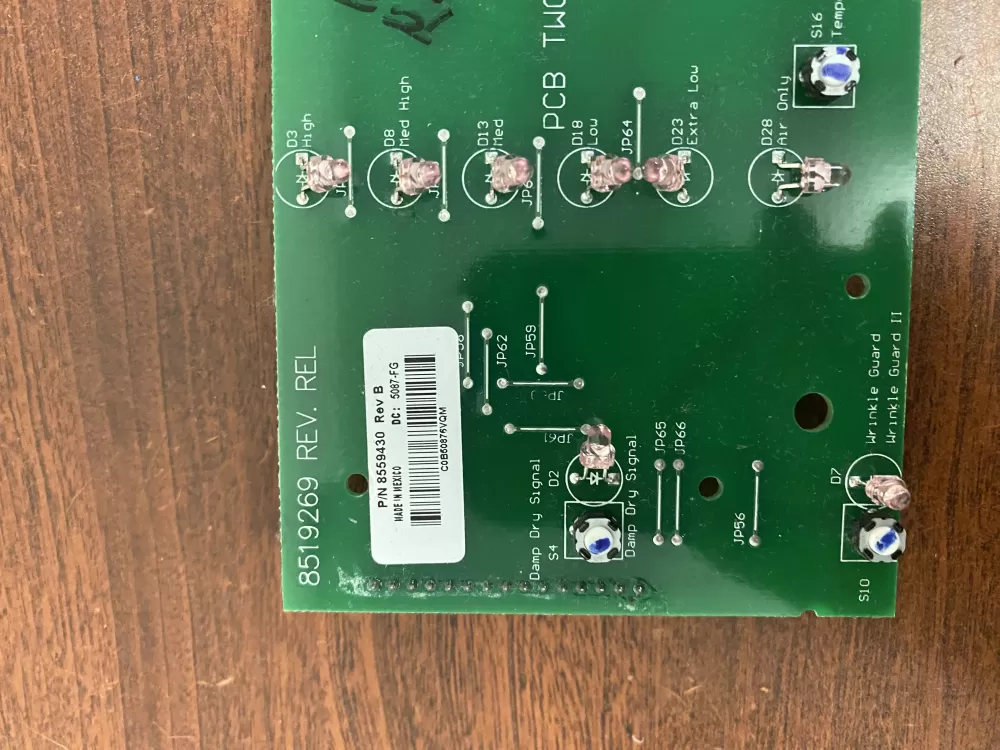Kenmore Whirlpool 8559430 8558762 Dryer Control Board AZ60632 | BK2041