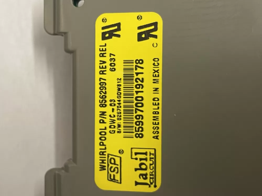 Kenmore KitchenAid W10084141 Dishwasher Control Board AZ204051 | KM631