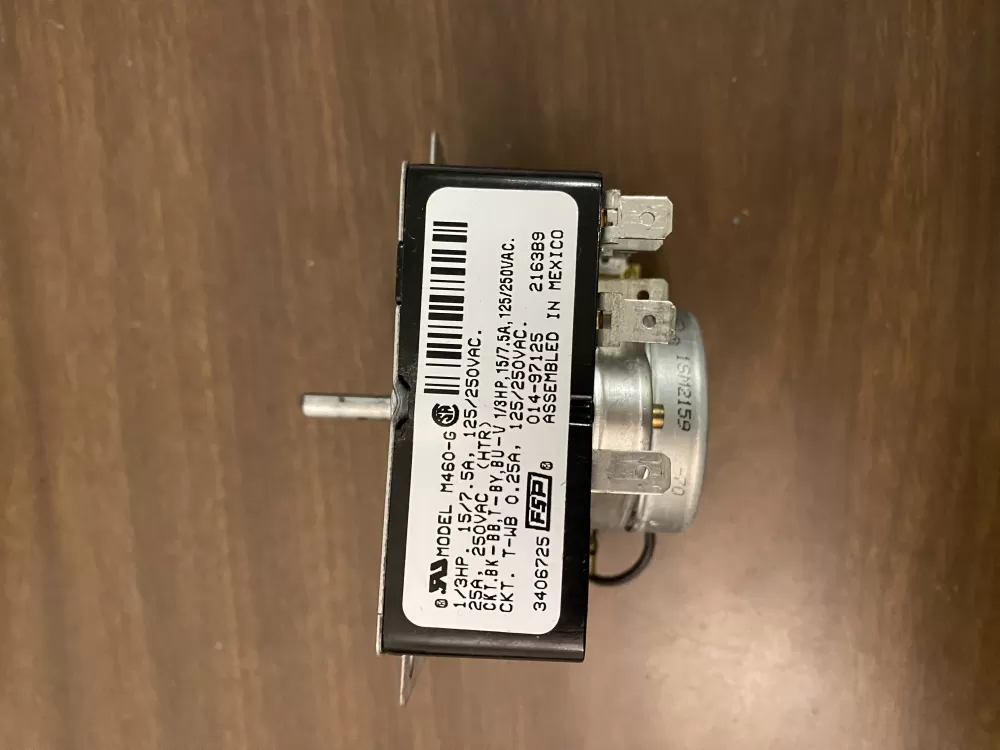Whirlpool  Maytag  Amana  Crosley WP3406725  AP6008573  3406725  529121  PS11741713 Dryer Timer