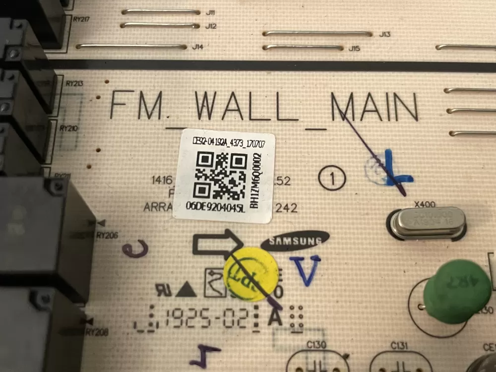 Samsung DE92-04045L Control Board Assy Pcb Main AZ104399 | Wm833