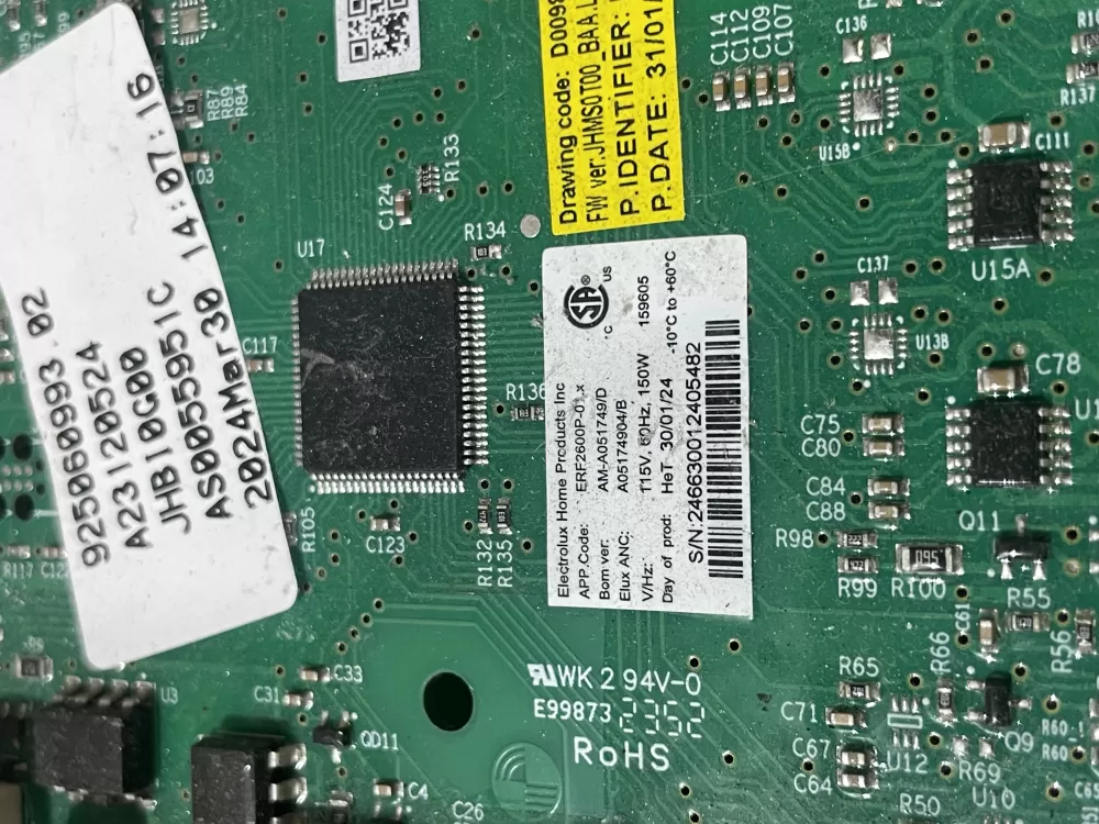 Frigidaire ERF2600P-01 A05174904 Refrigerator Control Board AZ195591 | Wm545