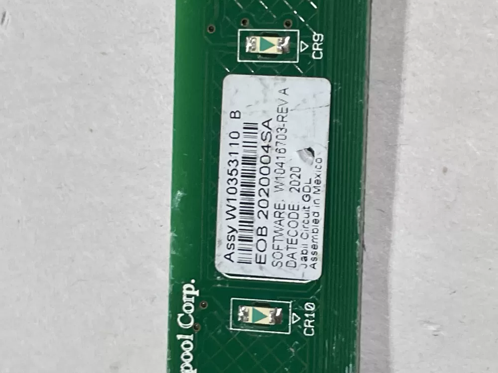 Whirlpool W10195190 Dishwasher Control Board AZ167038 | Wmv218