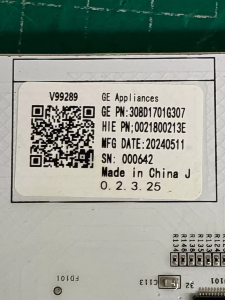 308D1701G302 GE Washer Board - Control