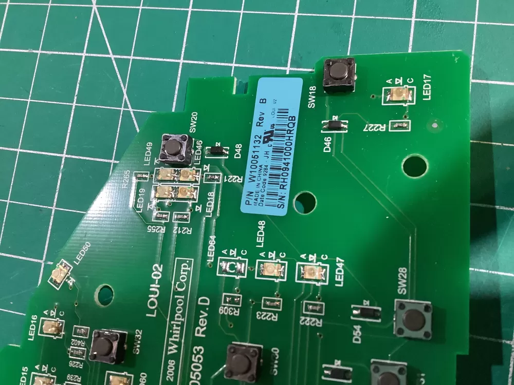 Whirlpool W10051132 W10051134 WPW10051132 Washer Control Board AZ144570 | NR2430