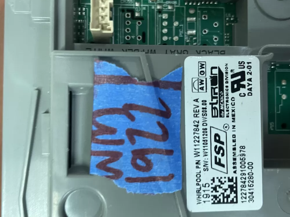 W10904714 W11087207 W11170179 Dishwasher Control Board AZ52713 | Wm1922
