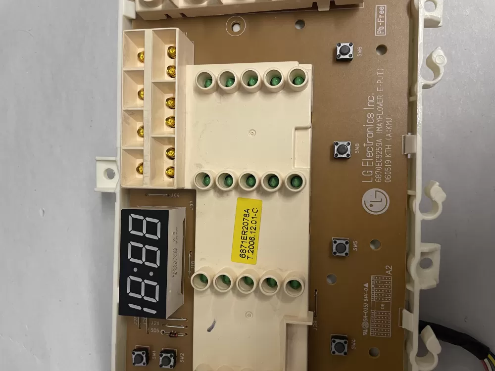 LG 6870EC9259A 6871ER2078A Washer Control Board AZ208541 | KMV762
