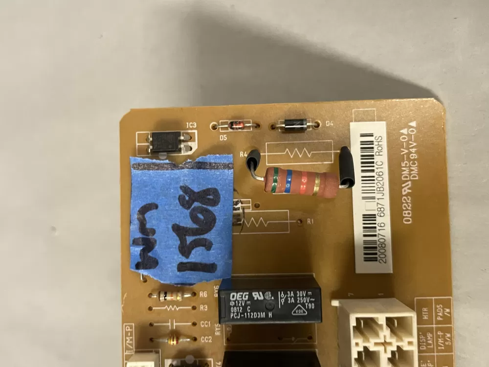LG 6871JB2061C Refrigerator Control Board AZ218508 | Wm1568