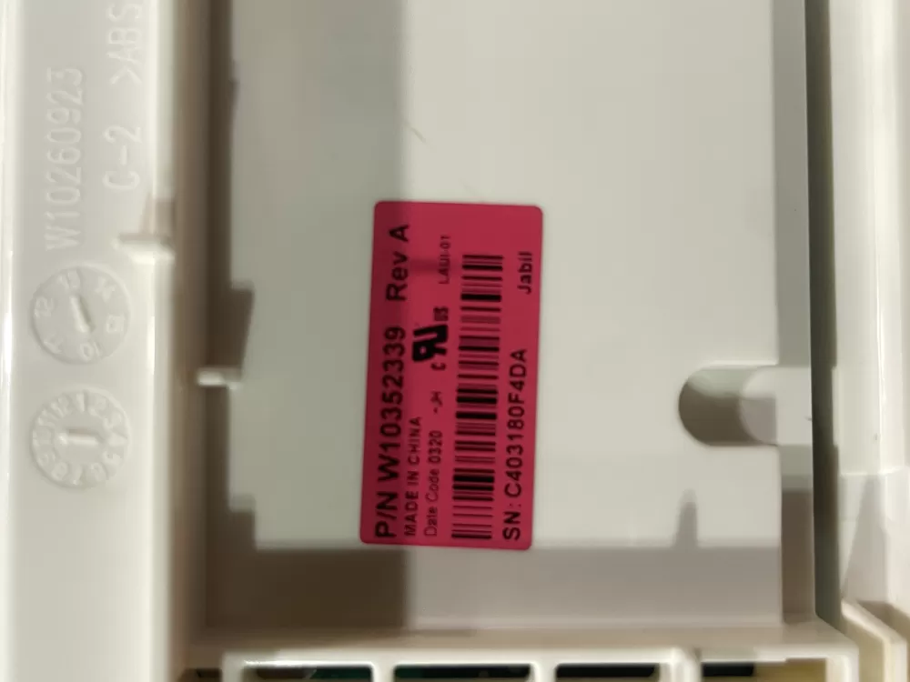 Whirlpool W10352339 Washer Control AZ174666 | Wm499