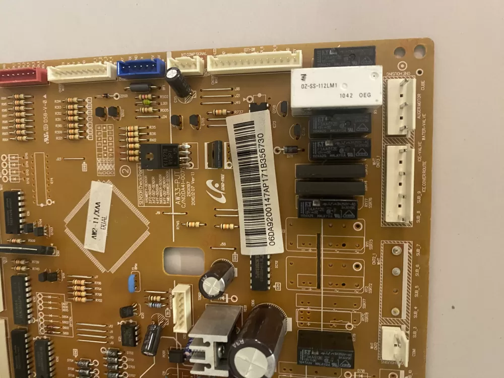 Samsung DA92 00147A DA41 00750A Refrigerator Control Board AZ124518 | BK2266