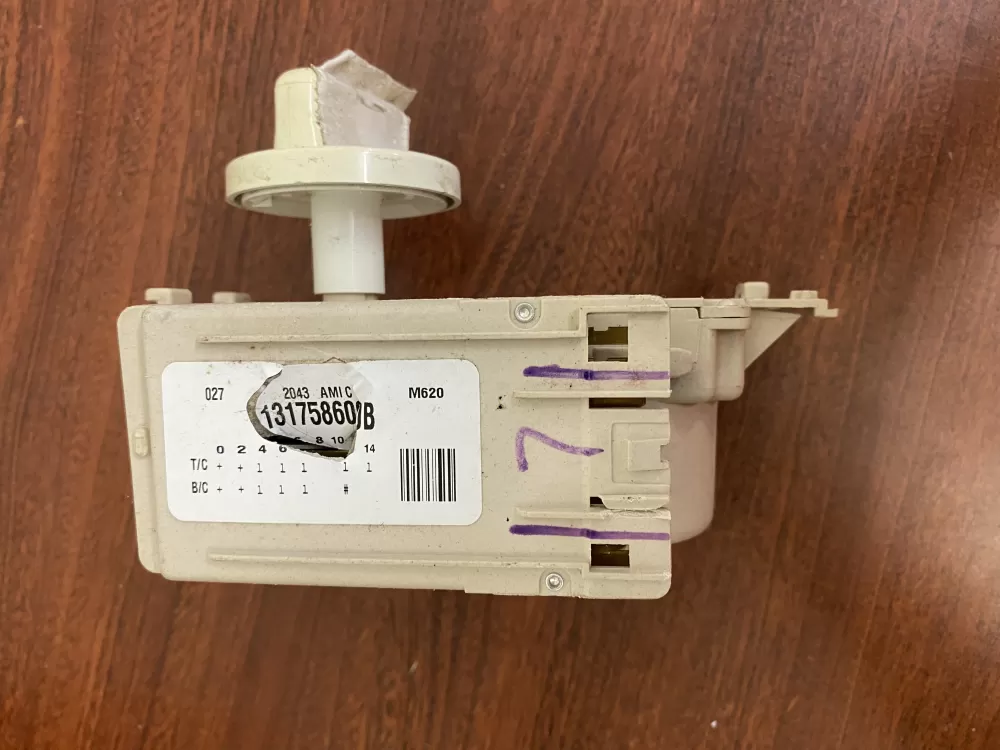 Frigidaire  GE  Kenmore 131758600B Washer Timer