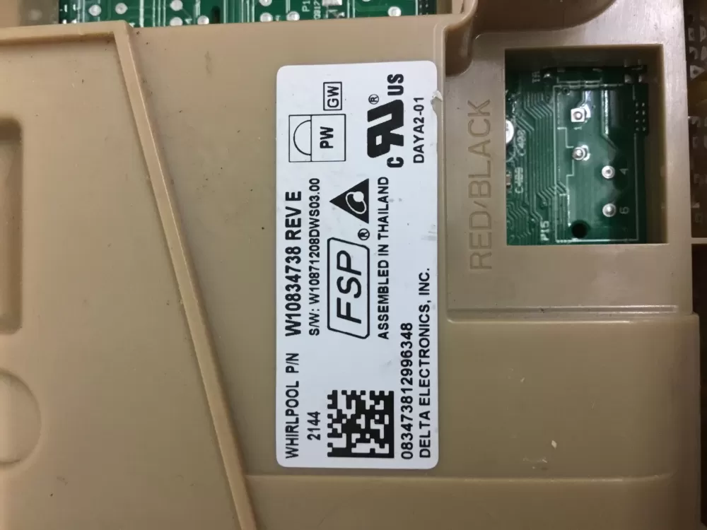 Whirlpool W10834738 W10876147 Dishwasher Control Board AZ28133 | NR1637