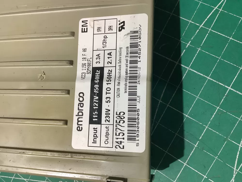 Refrigerator Inverter Board VCC3 1156 QA F 06 241577505 AZ195605 | AR1215