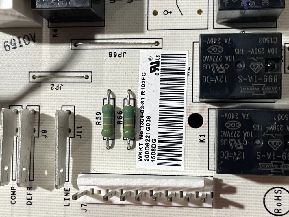 GE EBX1110P002 200D6221G036 Refrigerator Control Board AZ70098 | Wm1692