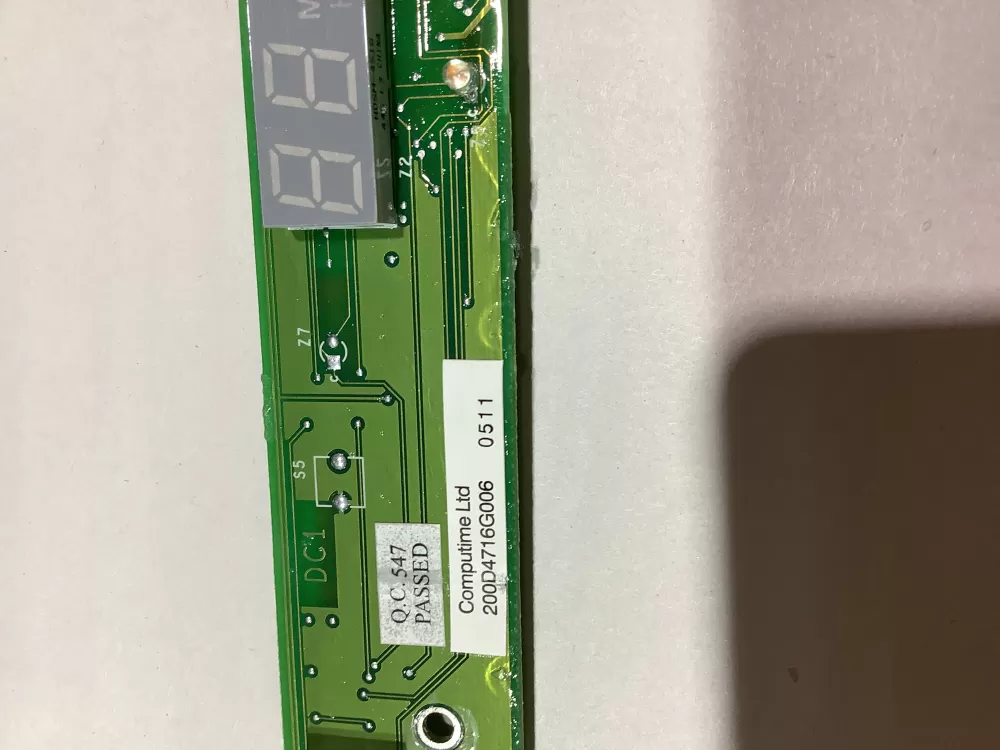 GE 200D4716G006 Refrigerator User Interface Control Board AZ142547 | ZC2398