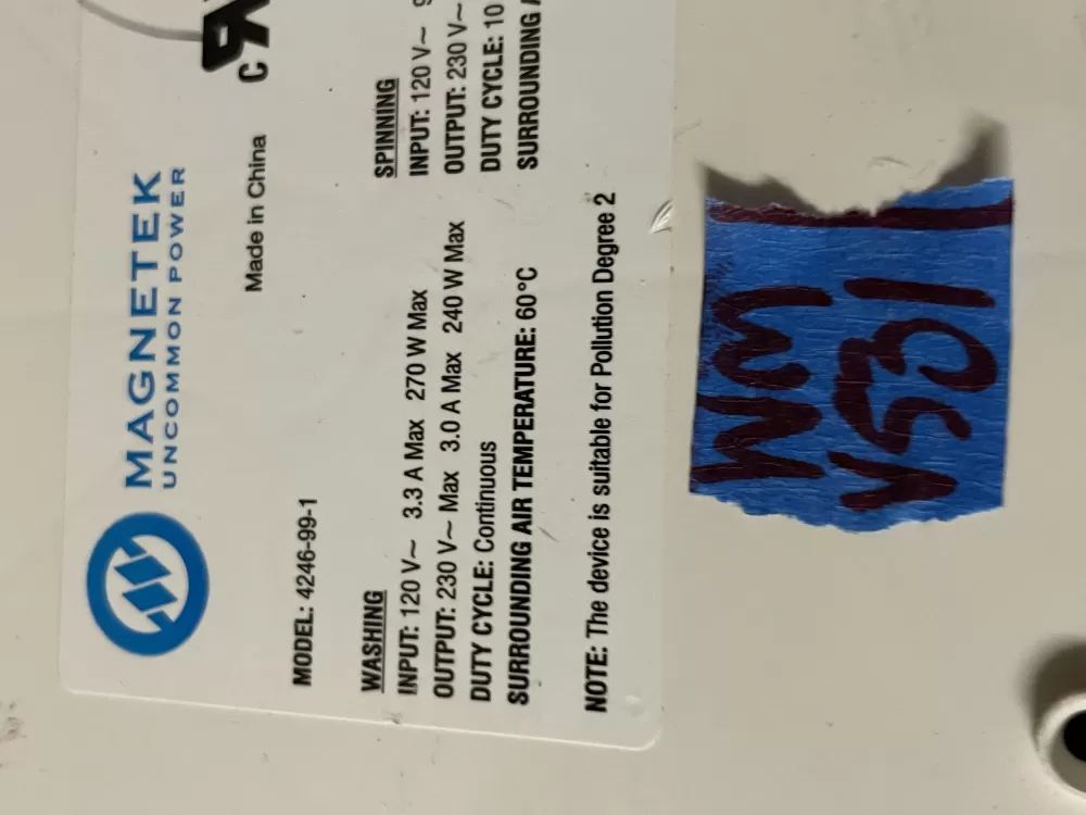 Frigidaire Kenmore 5304504863 4246991 Washer Control Board AZ51661 | Wmv531