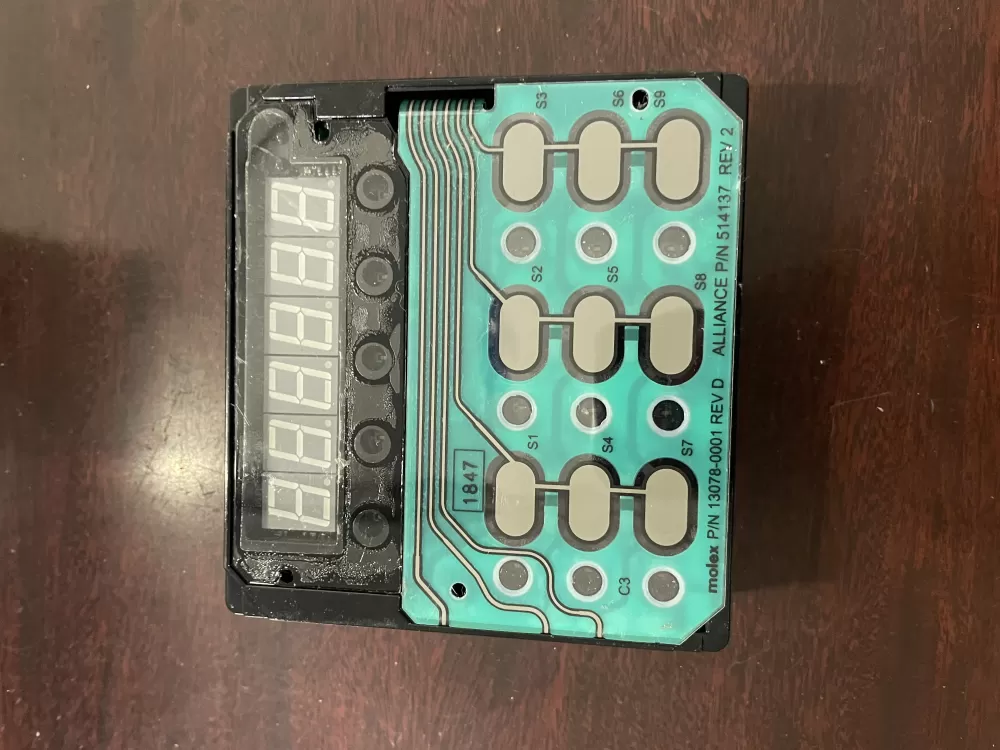 Speed Queen D515807  13078-0001  514137  9160252  91051973 Dryer UI Control Board