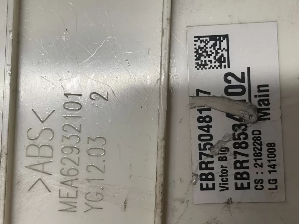 LG EBR75048117 Washer Main Control Board AZ631 | WmV168