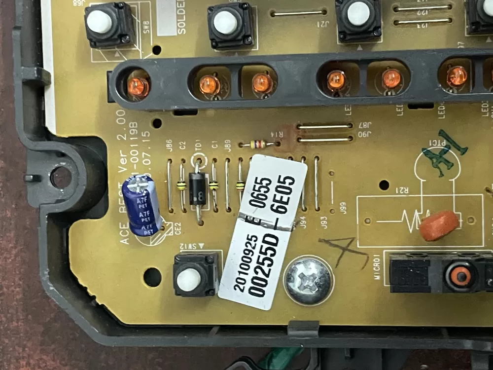 Samsung DC92-00255D Washer Control Board AZ27574 | WMV104